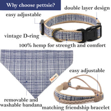 Pettsie Dog Collar & Bandana & Matching Friendship Bracelet, 3 adjustable sizes