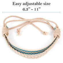 Pettsie Matching Friendship Bracelets, 2 Pack Set, Easy Adjustable, 100% Cotton
