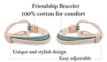Pettsie Matching Friendship Bracelets, 2 Pack Set, Easy Adjustable, 100% Cotton