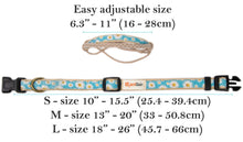 Pettsie Dog Collar & Bandana & Matching Friendship Bracelet, 2 adjustable sizes