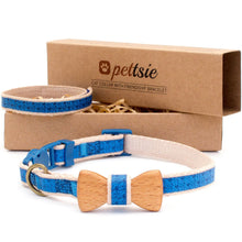 pettsie-orange-cat-collar-wood-bow-tie-matching-friendhip-bracelet-calming-cotton-fancy