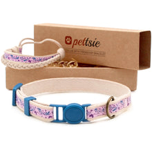 pettsie-purple-cat-collar-breakaway-buckle-matching-friendship-bracelet-calming-cotton-fancy-chic