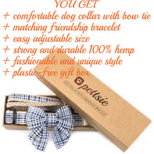pettsie-dark-blue-hemp-dog-collar-cotton-bow-tie-removable-washable-matching-friendship-bracelet-benefits