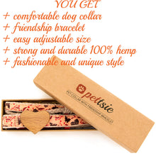 pettsie-red-dog-collar-heart-friendship-bracelet-easy-adjustable-size-natural-gift-box