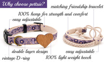 pettsie-purple-dog-collar-heart-friendship-bracelet-features