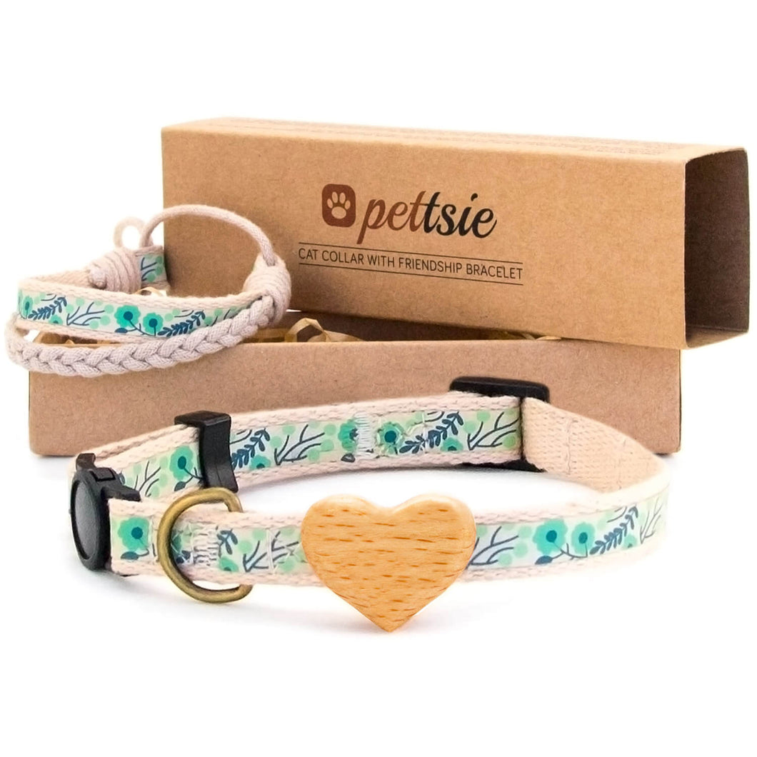 pettsie-green-cat-collar-heart-matching-friendship-bracelet-cotton-calming-chic