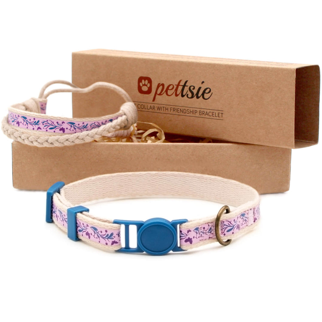 pettsie-purple-kitten-collar-safety-breakaway-buckle-friendship-bracelet-easy-adjustable