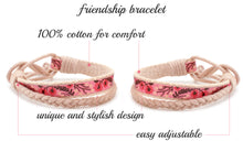 Pettsie Matching Friendship Bracelets, 2 Pack Set, Easy Adjustable, 100% Cotton