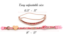 pettsie-pink-cat-collar-wood-heart-matching-friendship-bracelet-calming-cotton-dapper-adjustable-size
