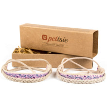 Pettsie Matching Friendship Bracelets, 2 Pack Set, Easy Adjustable, 100% Cotton