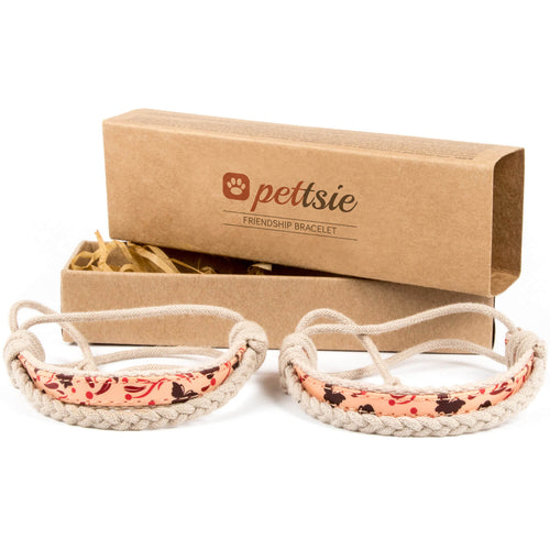 pettsie-matching-friendship-bracelet-cotton-hemp-red