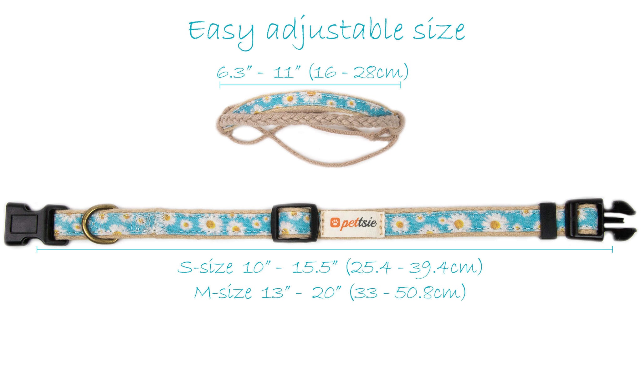 Pettsie Dog Collar & Bandana & Matching Friendship Bracelet, Gift Box
