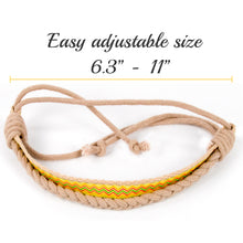 Pettsie Matching Friendship Bracelets, 2 Pack Set, Easy Adjustable, 100% Cotton